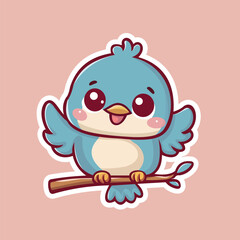 A cute clip art bird