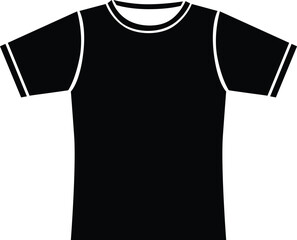 black t-shirt clothing vector illustration