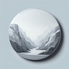 abstract white globe