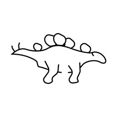 wuerosaurus dinosaur line icon vector. wuerosaurus dinosaur sign. isolated contour symbol black illustration