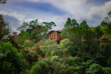 house in the mountains