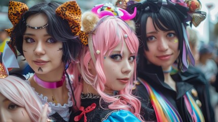 Cosplayers at Kawasaki Halloween Parade in elaborate costumes