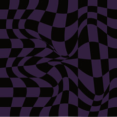 Distorted Checkered Digital Pattern in Halloween Colors, Perfect For Stationary, Backgrounds