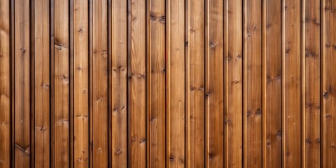 Fototapeta premium Brown wooden siding featuring vertical stripes, home improvement, texture, exterior design, architecture