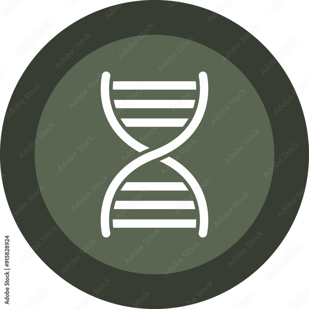 Canvas Prints dna glyph circle icon