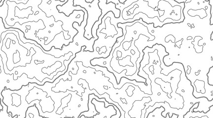 Topographic map lines background. Abstract vector illustration. Contour vector map.