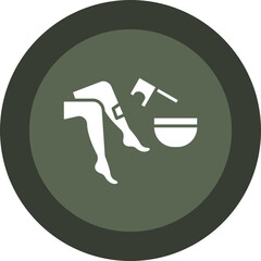 Waxing Glyph Circle Icon