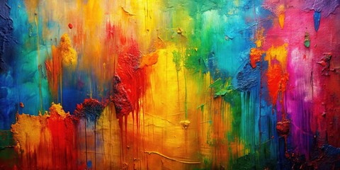 Abstract colorful art painting texture with rough and multicolored patterns, abstract, art, painting, texture, colorful