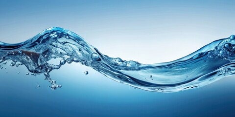 Wave of clear water flowing gracefully , water, wave, clear, flowing, graceful, beauty, nature, serene, tranquil, movement, aqua