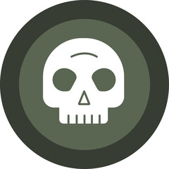 Horror Glyph Circle Icon