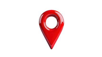 red pin location icons, map address location markers, pointer symbol locator icon, gps point symbol, marker pin navigation, isolated on transparent background, png