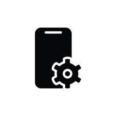 mobile aplication solid icon vector design good for web or mobile app