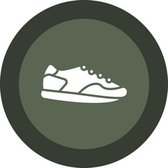 Jogger Glyph Circle Icon