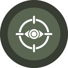 Focus Points Glyph Circle Icon