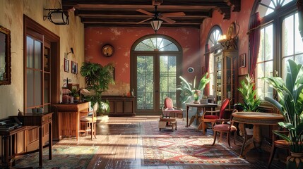 Fototapeta premium Mission Revival Environment