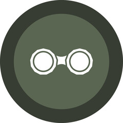 Lens Holder Glyph Circle Icon