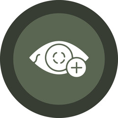 Hyperopia Glyph Circle Icon