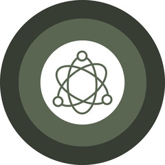 Science Fiction Glyph Circle Icon © Haris