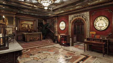 Obraz premium Mission Revival Environment