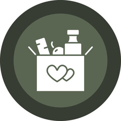 Food Glyph Circle Icon