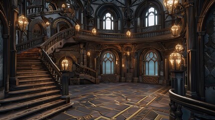 Obraz premium Octagon Environment