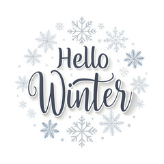 hello winter text