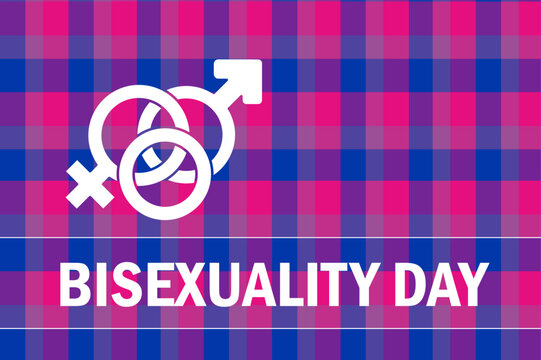 Bisexuality day symbol and flag colours background