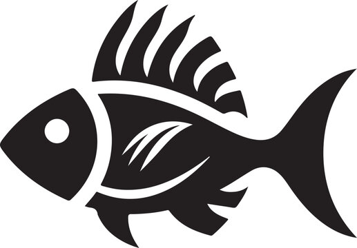 recommend clip art: Fish silhouette vector image design