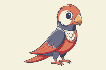 parakeet art vector illustration