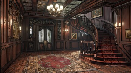 Obraz premium Queen Anne Environment