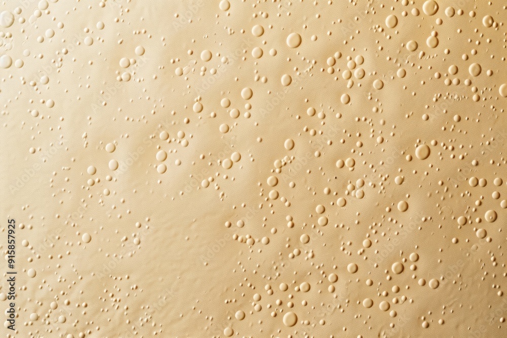 Poster close-up of water droplets on a surface, ideal for use in scientific or educational contexts
