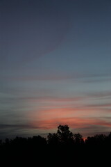 sunset in the sky