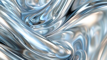 Abstract art background with wide smooth silver art wallpaper