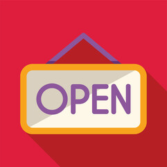 Open sign indicating a business is open and ready to serve customers