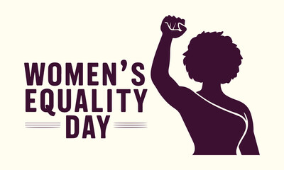 Women's Equality Day. August 26. Holiday concept. Template for background, banner, card, poster with text inscription