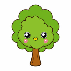 Create a tree Elm art vector illustration