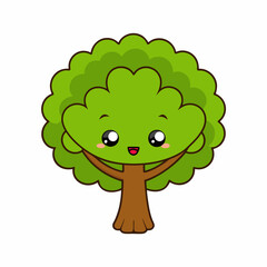 Create a tree Elm art vector illustration