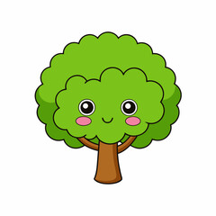 Create a tree Elm art vector illustration