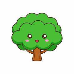 Create a tree Elm art vector illustration
