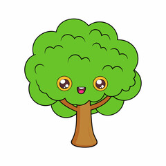 Create a tree Elm art vector illustration