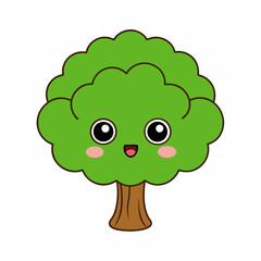 Create a tree Elm art vector illustration