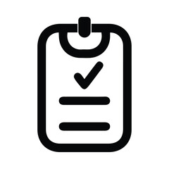 notepad, tick, report, checklist, report icon
