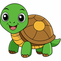 Tortoise art vector illustration