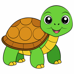 Tortoise art vector illustration