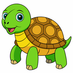Tortoise art vector illustration