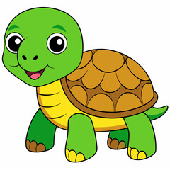 Tortoise art vector illustration