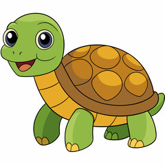 Tortoise art vector illustration