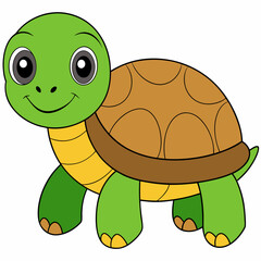 Tortoise art vector illustration