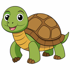 Tortoise art vector illustration