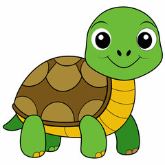 Tortoise art vector illustration